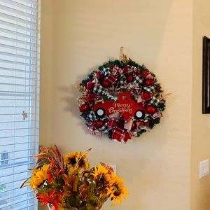 Old truck Christmas wreath